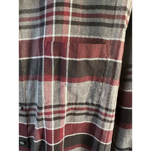 Van Heusen Flex Men’s Flannel Shirt Long Sleeve Plaid XL Classic Lumber Jack - Picture 3 of 12